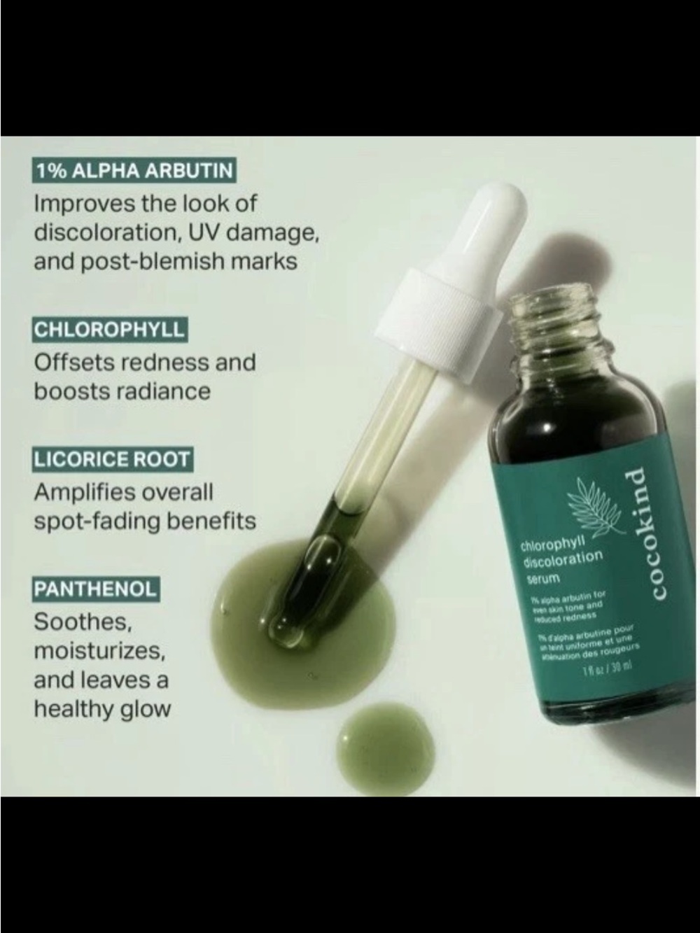 Cocokind Chlorophyll Discoloration Serum - NEW IN BOX